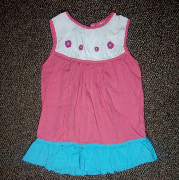 Pink Flower Dress 4t - Picture 1 of 6